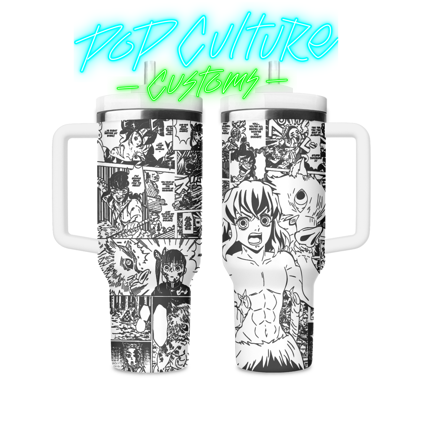 Anime Beast Breathing 40 oz Tumbler