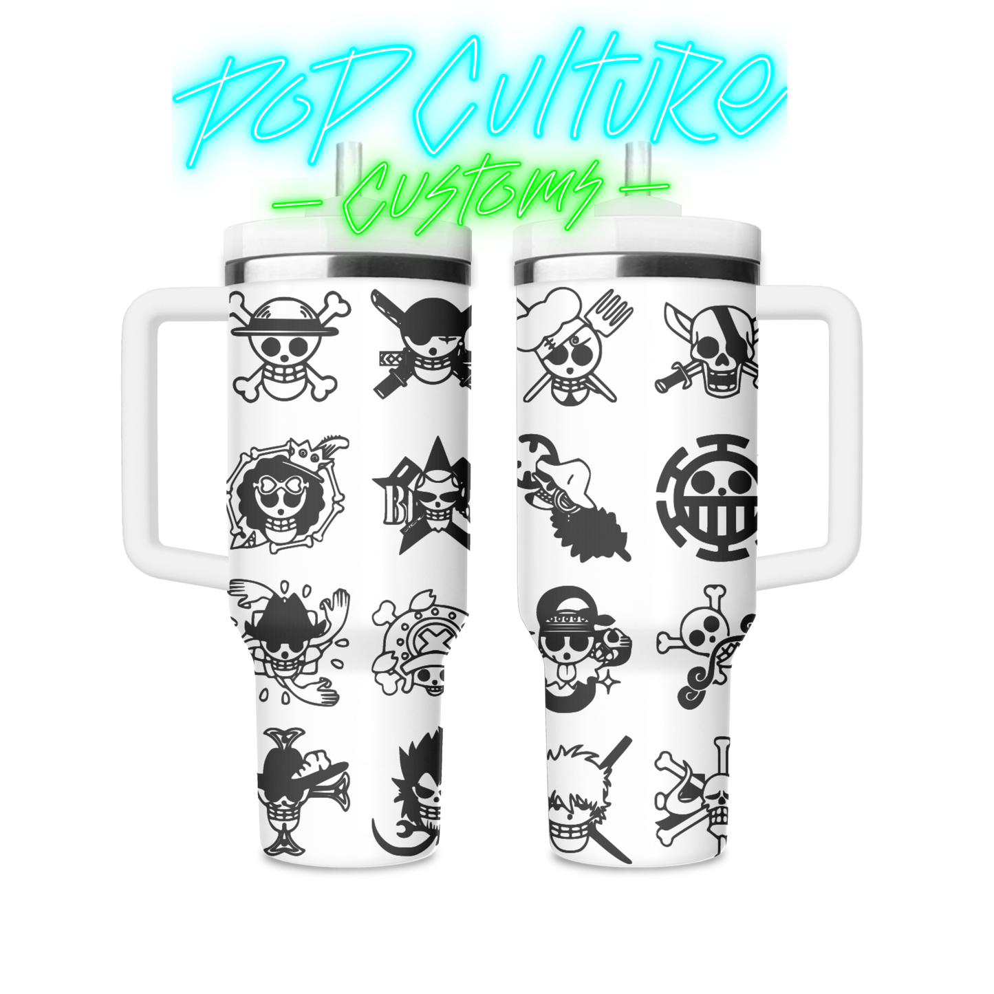 Anime Jolly Rogers 40 oz Tumbler